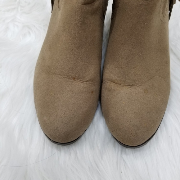 APT.9 Tan and Brown Heel Ankle Boots - Picture 12 of 16